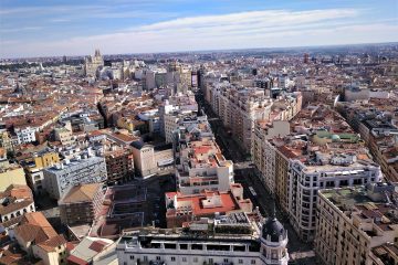 výhľad na Madrid z hotela Riu