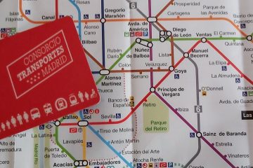 mapa metra v Madride