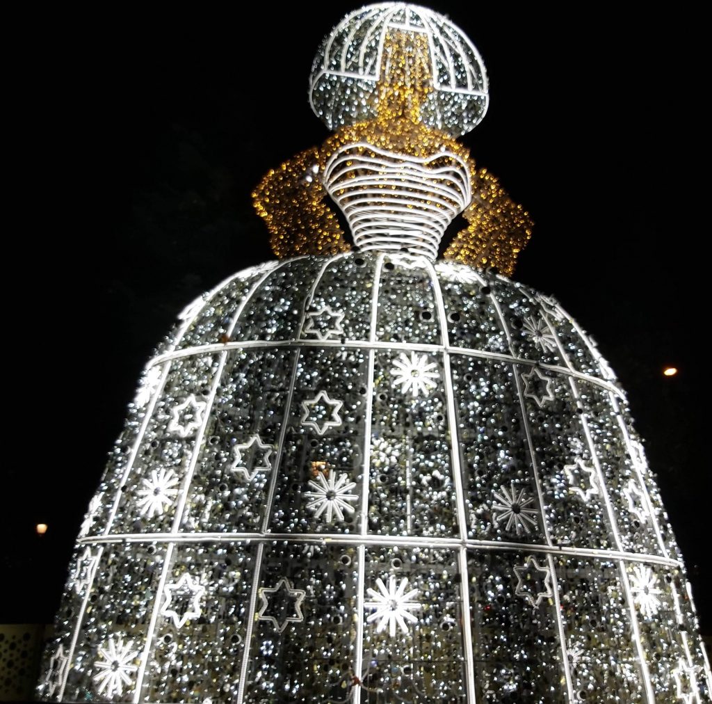 Menina de luz Vianoce